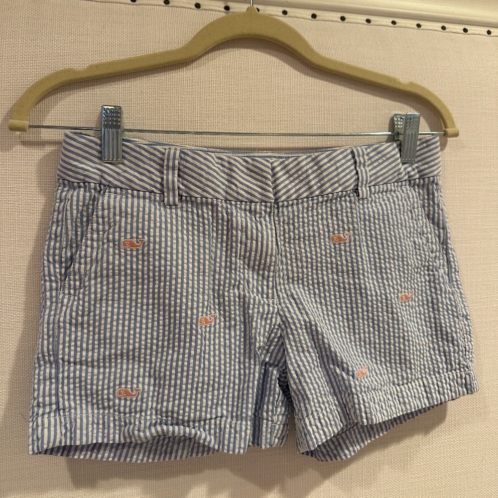 Girls vineyard vines striped shorts